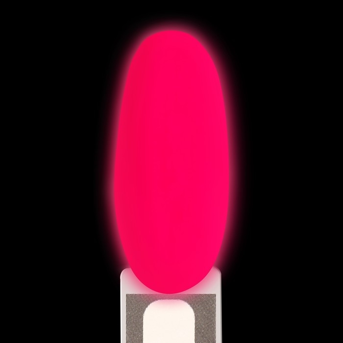 Гель лак для ногтей, &laquo;GLOW IN THE DARK&raquo;, 3-х фазный, 8мл, LED/UV, люминесцентный, цвет яркая фуксия (36)