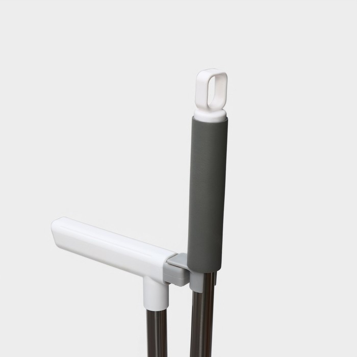 Щётка для пола Raccoon, 2 предмета: совок 27&times;25&times;88 см, щётка 26&times;94 см, цвет белый