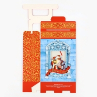 Коробка подарочная новогодняя складная с 3D эффектом &laquo;Дедушка Мороз&raquo;, 18 x 15 x 7.5 см, Новый год