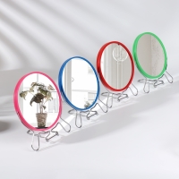 Зеркало настольное - подвесное &laquo;Круг&raquo;, двустороннее, с увеличением, d зеркальной поверхности 14 см, цвет МИКС