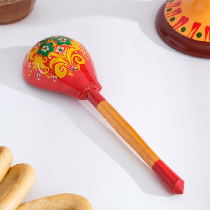 Ложка &laquo;Краснушка&raquo;, салатная, 6&times;21, хохлома