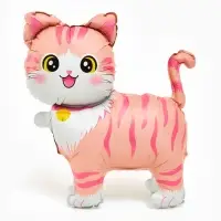 Воздушный шар фольгированный 22" &laquo;Розовая кошка&raquo;, фигура под воздух