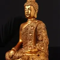 Фигура "Будда большой"  17х13 см, бронза