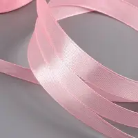 Лента атласная, 12 мм, 23&plusmn;1 м, розовая №04