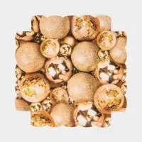 Коробка для кондитерских изделий с пластиковой крышкой &laquo;Шары&raquo;, 15 х 15 х 3 см