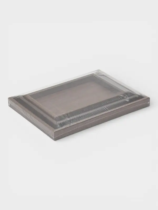 Подносы Доляна, набор 3 шт., 40&times;30 см, 35&times;25 см, 30&times;20 см, дерево, коричневые