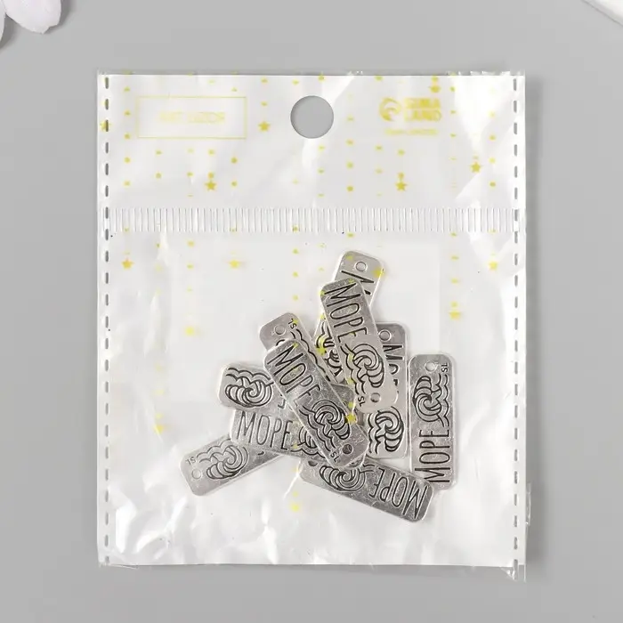 Металлический элемент, декоративная подвеска &laquo;Арт Узор. Море&raquo;, 2.5&times;0.8 см