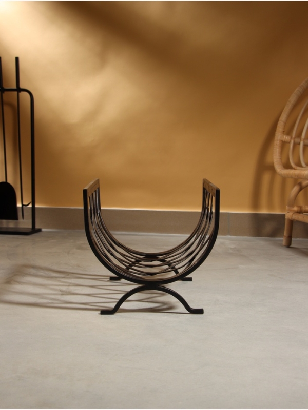 Дровница "Тепло" сталь 40х31х30 см