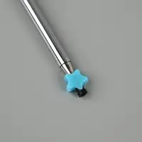 Перо белое с серебром (наконечник ручка), дл.25 см