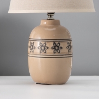 Настольная лампа с абажуром RISALUX &laquo;Августа&raquo;, Е14, 40 Вт, 22.5&times;22.5&times;36 см