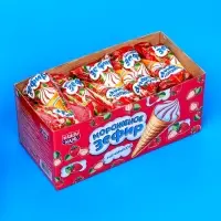 Зефир с начинкой в вафельном рожке &laquo;Мороженое&raquo;, 13 г