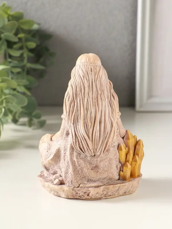 Статуэтка "Богиня любви Парвати" 11х9х7 см, гипс, слоновая кость