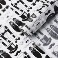 Бумага упаковочная тишью &laquo;Мужские атрибуты&raquo;, 50 х 70 см