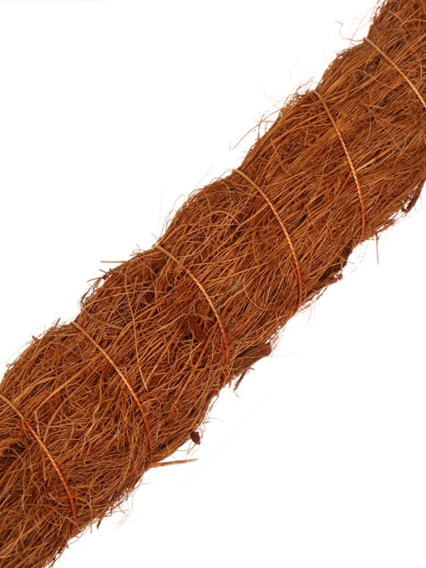 Опора для комнатнных цветов, h=100 см, d=2.5 см, пластик, кокосовая оплётка, Greengo