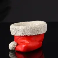 Подсвечник "Колпак" 9х7х5 см, красный