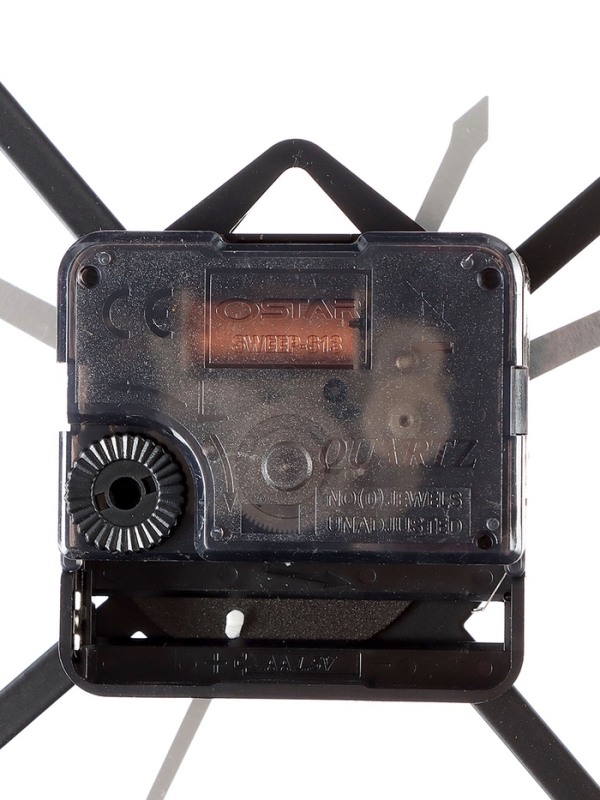 Часы настенные интерьерные &laquo;Гармошка&raquo;, плавный ход, d-40 см, черные