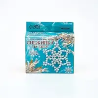 Набор для творчества &laquo;Снежинка на ёлку&raquo; из жемчужных бусин