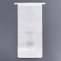 Пакет бумажный, с окном, прямоугольное дно, белый, 13&times;10&times;28 см