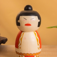 Деревянная кукла кокеши "Харуко" 9х9х17 см