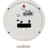 Будильник "Веселые гномы", плавный ход, d=15см, красный