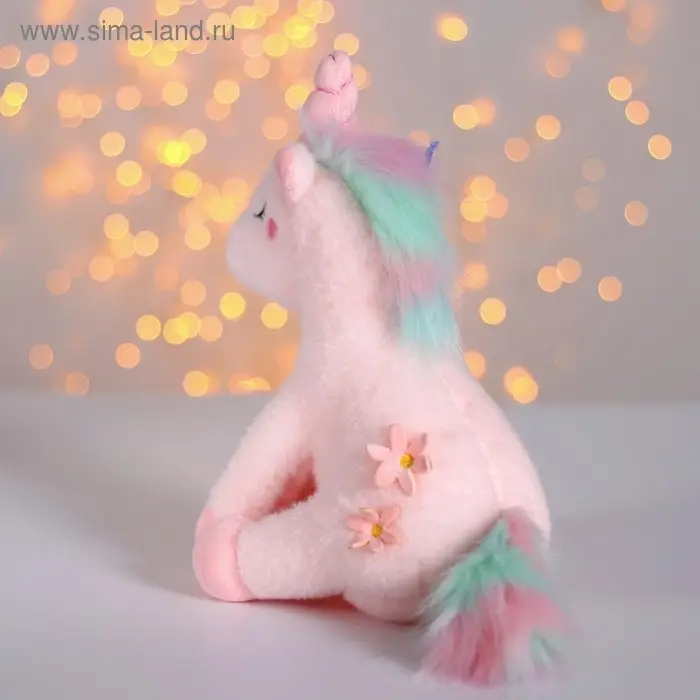 Мягкая игрушка &laquo;Единорог с цветами&raquo;, цвета МИКС