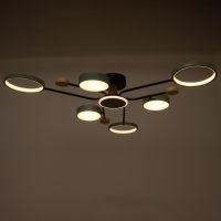 Люстра с ПДУ 2298/7GN LED 156Вт 3000-6000К зеленый 105х99х15 см BayerLux