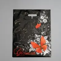 Пакет &laquo;Гламур&raquo;, полиэтиленовый с вырубной ручкой, 60 мкм, 38&times;47 см