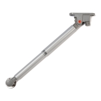 Газлифт 100N CAPPIO, доводчик, бесшумное открывание/закрывание, серый, дополнительная защита, 2 шт.