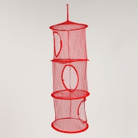 Корзина подвесная для игрушек, 3 секции, 27 &times; 27 &times; 70 см, МИКС