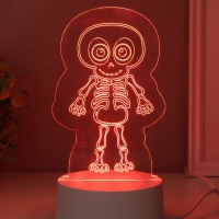 Светильник "Скелетик" LED RGB от сети RISALUX 9,5х8,5х14,8 см
