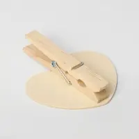 Меловой ценник &laquo;На прищепке&raquo; 6,6&times;7,2, сердце, (фасовка 10 шт.), цвет чёрный