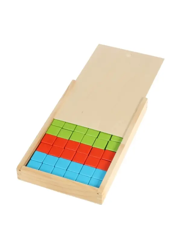 Кубики деревянные 60 штук