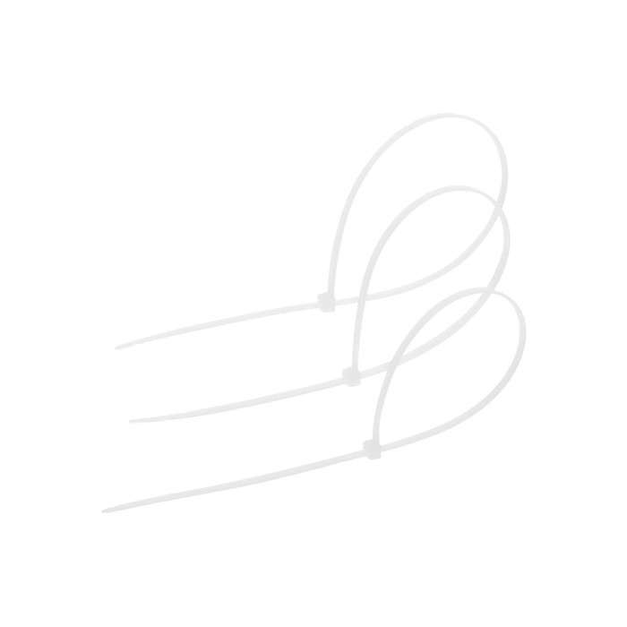 Хомут нейлоновый для стяжки, ТУНДРА, 3,6х300 мм, белый, 100 шт