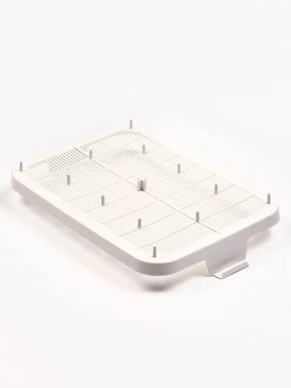 Туалет "Белла мини" для кошек, с сеткой, 35 х 26  х 6 см, Серый