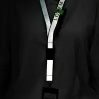 Лента светоотражающая Interlevel, красная с серым