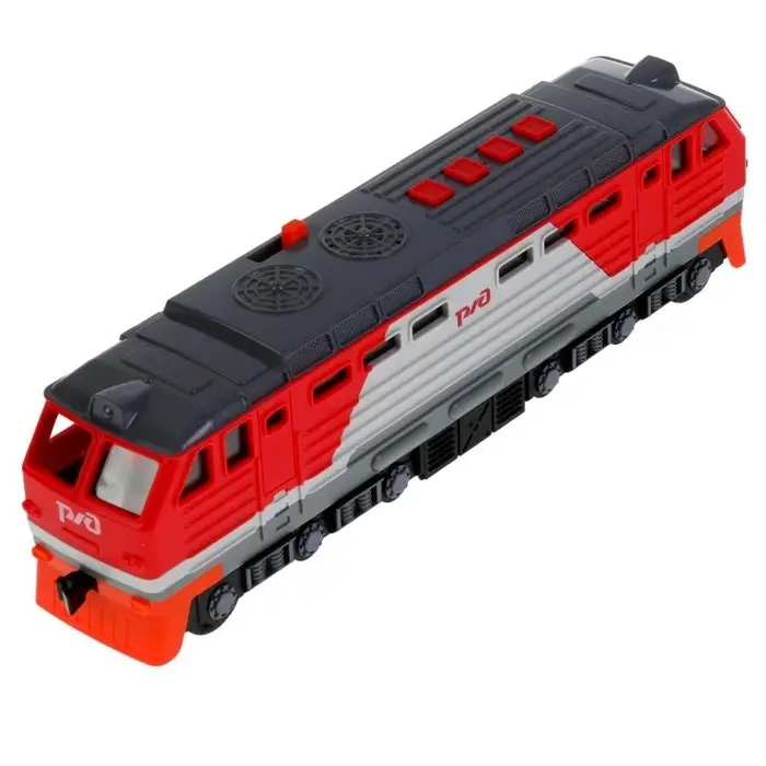 Модель &laquo;Тепловоз РЖД&raquo;, 30 см, световые и звуковые эффекты, двери, 4 кнопки, инерция