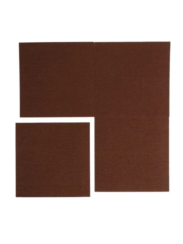Самоклеящийся ковролин 30х30см, коричневый