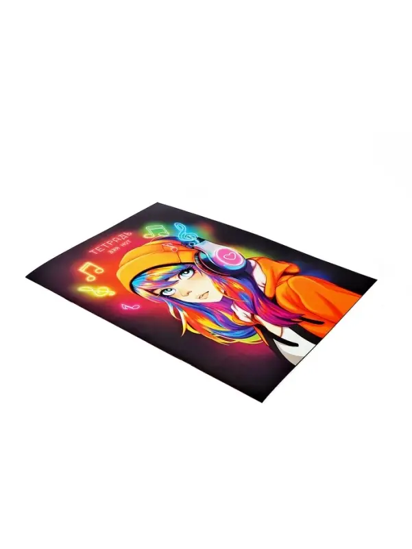 Тетрадь д/нот А4 8л Неоновые ноты