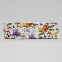 Коробка для макарун, кондитерская упаковка &laquo;Ботаника цветы сиреневые&raquo; 18 х 5.5 х 5.5 см