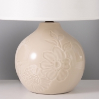 Настольная лампа "Цветы" 1х15Вт Е14 белый 23х23х31см