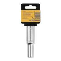 Головка торцевая шестигранная удлиненная ТУНДРА, под квадрат 1/2", 10 мм, CrV