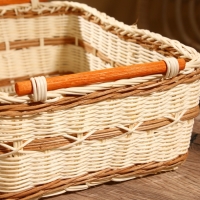 Корзина плетеная 30x22x11 см, ротанг