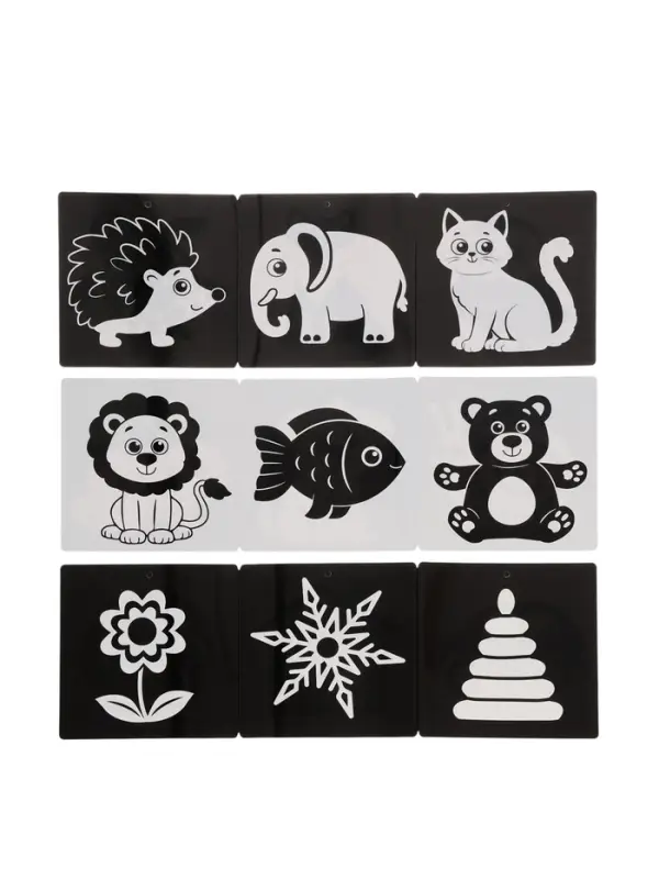 Набор картонных книжек-гармошек "Смотри, малыш!", 6 шт.