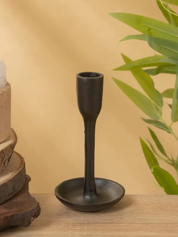 Подсвечник "Полночь" алюминий 8х8х15 см