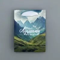 Пакет подарочный ламинированный, упаковка, &laquo;Лучшему во всём&raquo;, 9 х 12 х 6.5 см