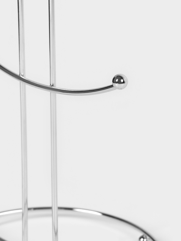 Сушилка для кружек 6 крючков 17х17х36 см, цвет хром