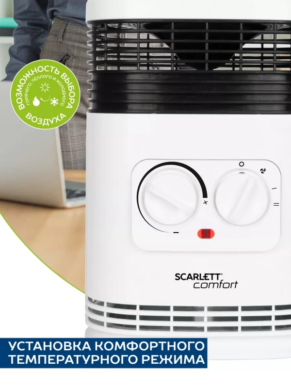 Обогреватель для дома Настольный тепловентилятор, 1500 Вт