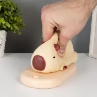 Ночник "Капибара на коврике" LED 3Вт 5V USB АКБ 9,3х15х13,2 см