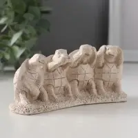 Фигура &laquo;Черепахи ничего не вижу, не слышу, не скажу, не делаю&raquo;, 13&times;4.5&times;5.5 см, слоновая кость