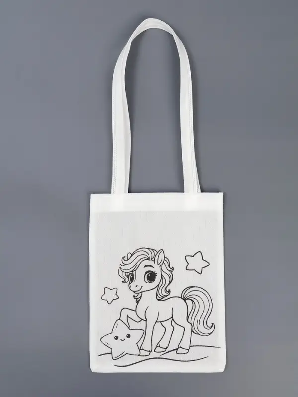 Сумка-Шопер под роспись лошадка "Звездочка"